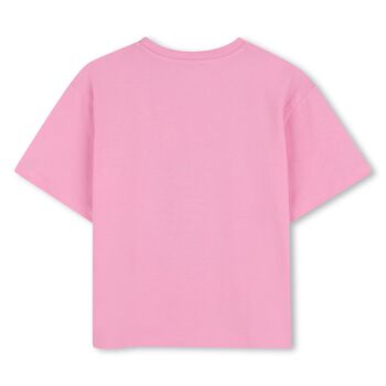 Girls Pink Bubble Tiger T-Shirt