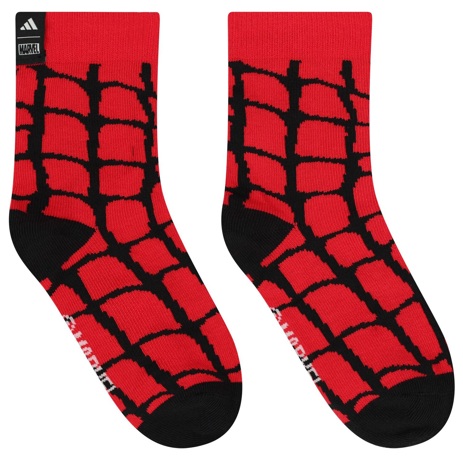 Boys Black & White Marvel Logo Socks ( 3-Pack ), 1, hi-res