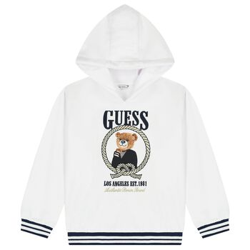 توب بنات بشعار تيدى بير باللون الابيض