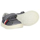 Girls Silver Logo Trainers, 1, hi-res
