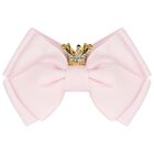 Girls Pink Bow Hairclip, 1, hi-res