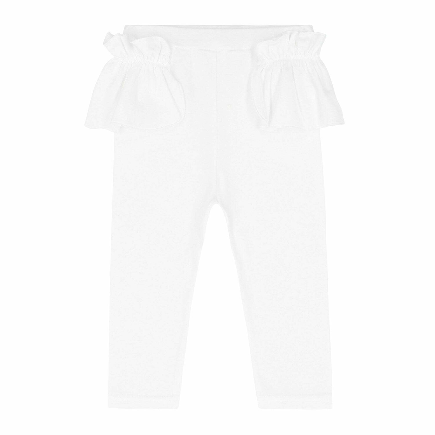 Baby Girls White Leggings Set, 1, hi-res