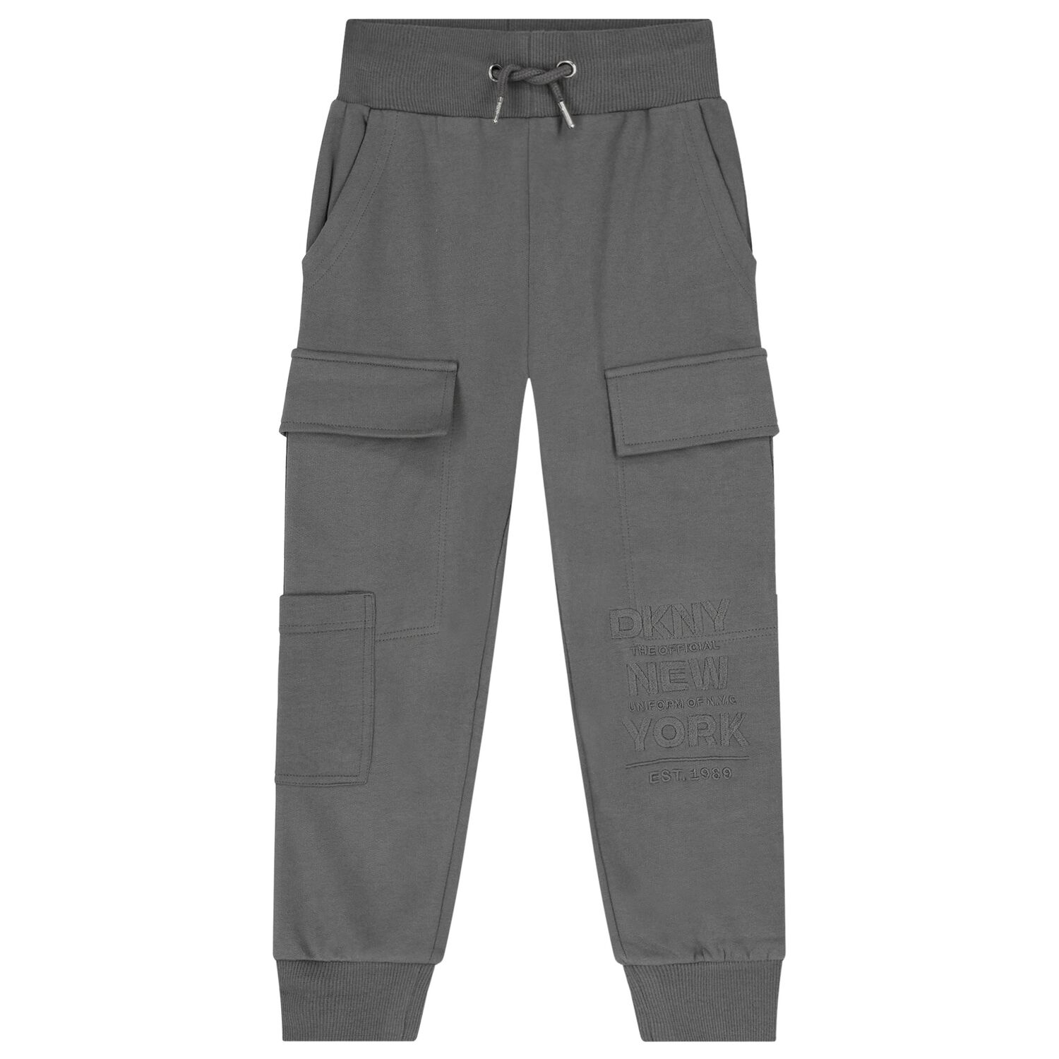 Boys Grey Logo Cargo Style Joggers, 1, hi-res image number null
