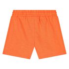 Younger Boys White & Orange Shorts Set, 1, hi-res