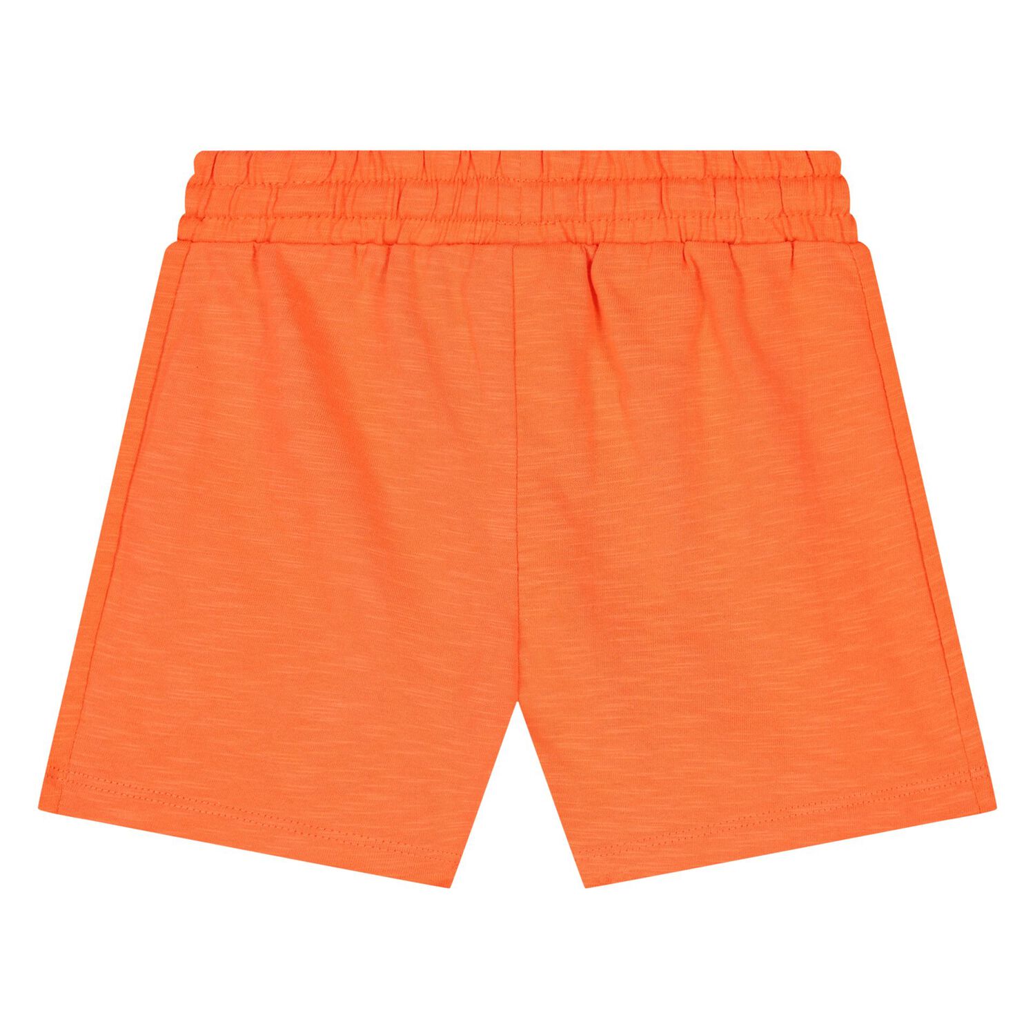 Younger Boys White & Orange Shorts Set, 1, hi-res