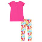 طقم ليجنز بنات باللون الوردي , 1, hi-res