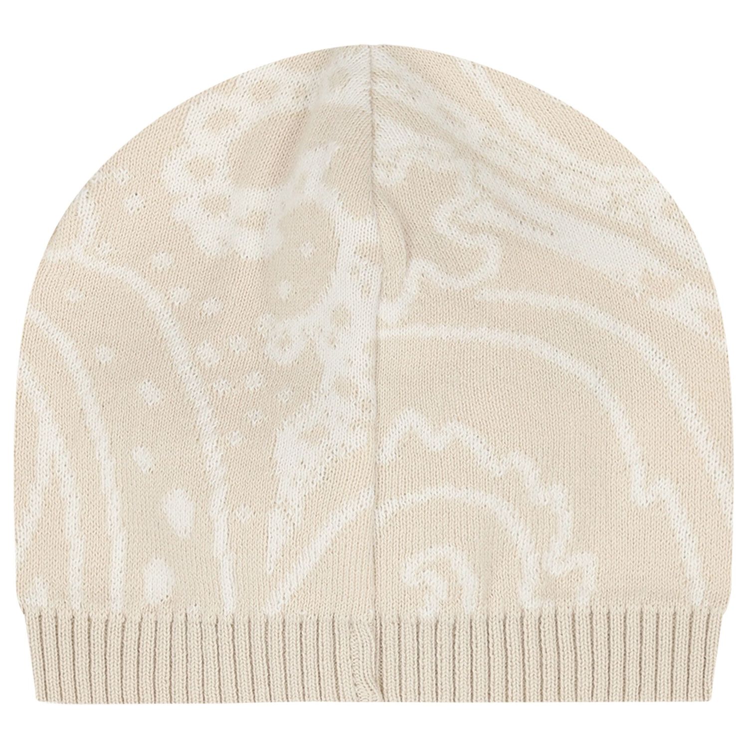 Beige Logo Paisley Knitted Babygrow Gift Set, 1, hi-res
