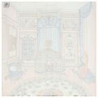 بطانية قماط بنات بطبعة الغرفة الفرنسية باللون الوردي , 1, hi-res