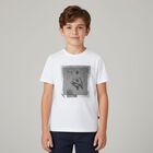Boys White Lenticular Print T-Shirt, 1, hi-res