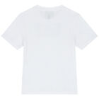 Boys White Logo T-Shirt, 1, hi-res