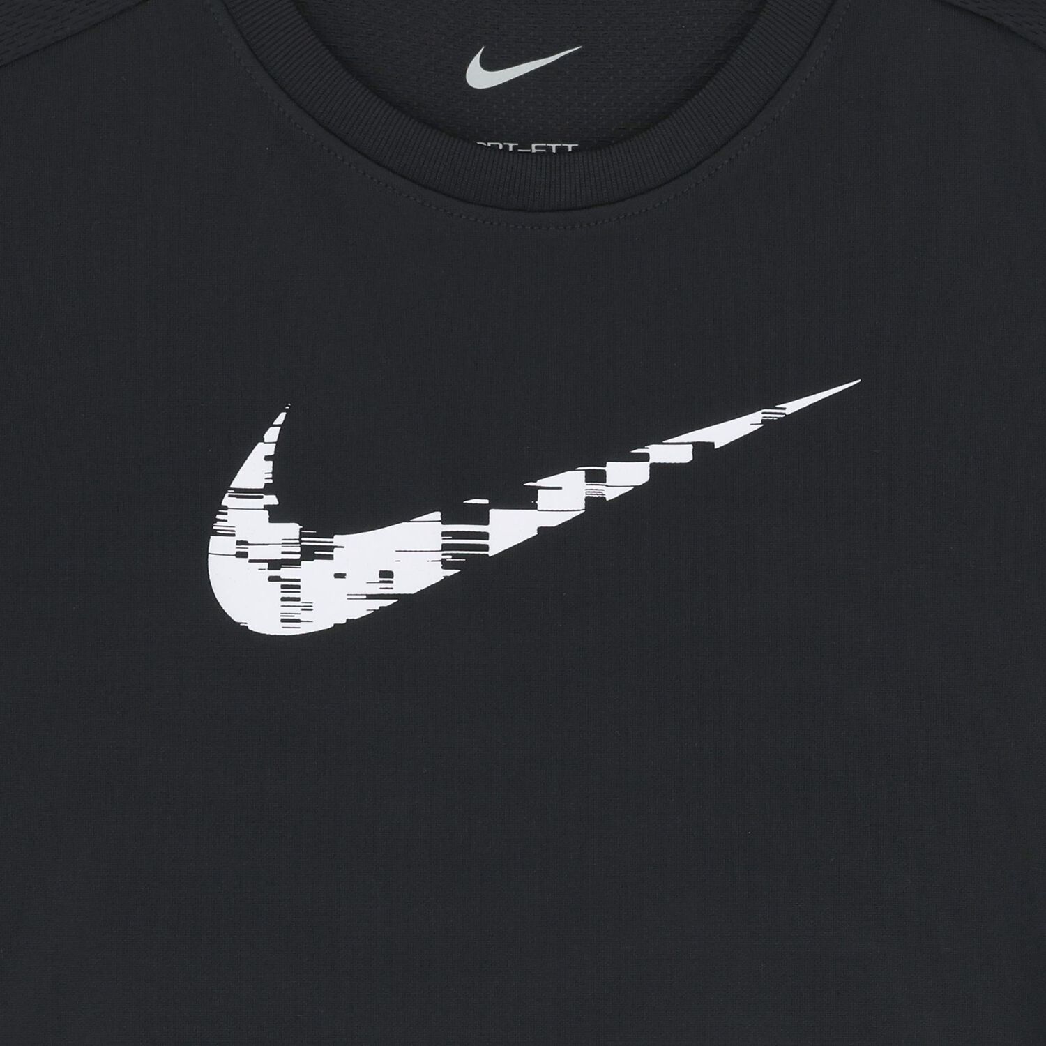 Boys Black Logo Dri-Fit T-Shirt, 1, hi-res