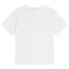 Boys White Logo T-Shirt, 1, hi-res