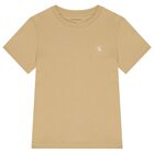 Boys Ivory & Beige Logo T-Shirt ( 2-Pack ), 13, hi-res