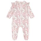 Baby Girls White & Pink Africa Babygrow Gift Set, 1, hi-res