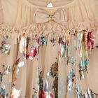 Baby Girls Beige Tulle Flowers Dress, 2, hi-res