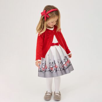 Girls Red Bow Headband