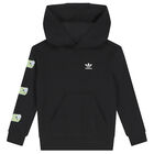 Black Logo Hooded Top, 1, hi-res