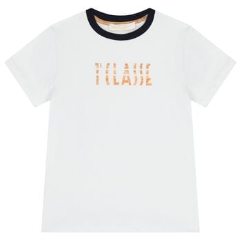 Boys White Logo T-Shirt
