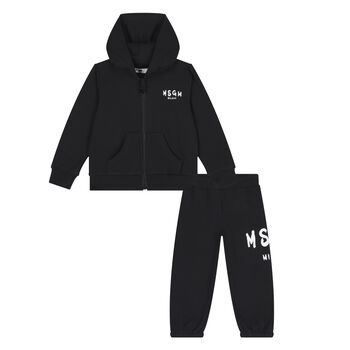 Black Logo Younger Tracksuit