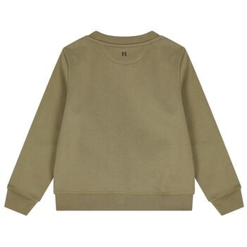 Boys Green Harry Logo Sweatshirt