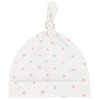 Baby Girls White & Pink Bow Babygrow Set, 1, hi-res