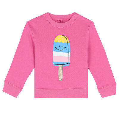 Younger Girls Pink Lolly Pop Sweatshirt