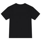 Boys Black Logo T-Shirt, 2, hi-res