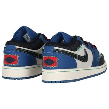 Blue & White Air Jordan 1 Low Se Trainers