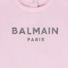 Baby Girls Pink Logo Dress, 1, hi-res