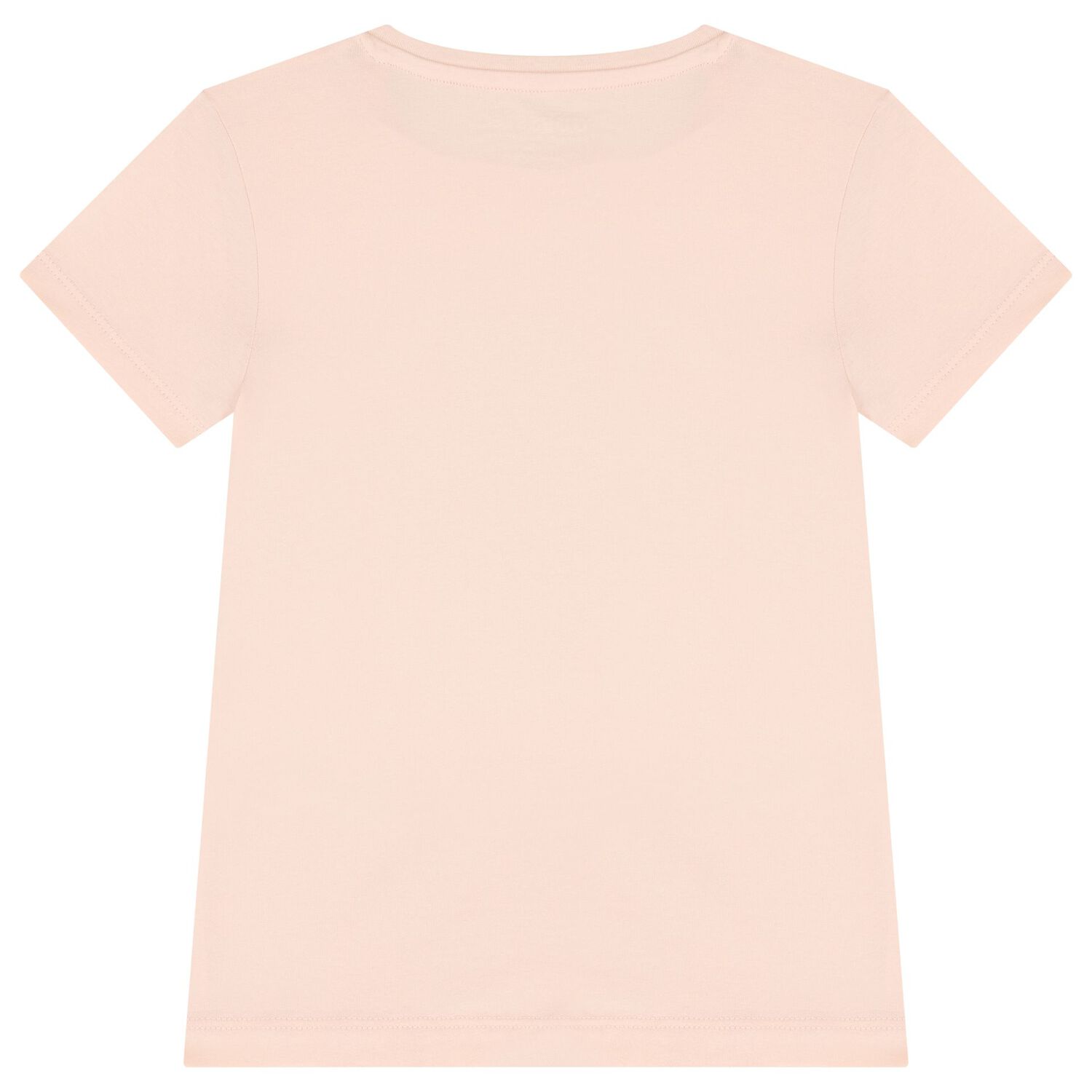 Girls Pink Logo Rhinestone T-Shirt, 1, hi-res