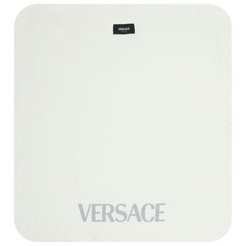 Baby Girls Ivory & Grey Logo Barocco Blanket