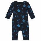 Baby Boys Navy Stars Bodysuit, 1, hi-res