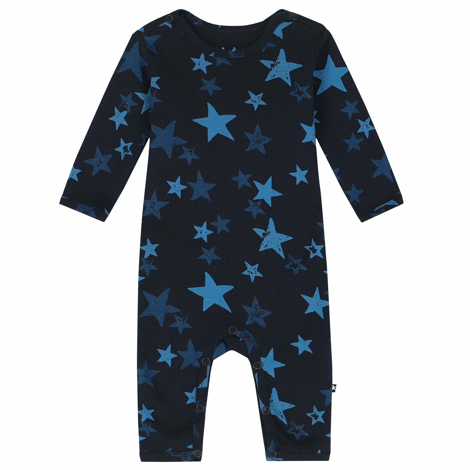 Baby Boys Navy Stars Bodysuit, 1, hi-res