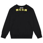 Black & Yellow Logo Sweatshirt, 1, hi-res