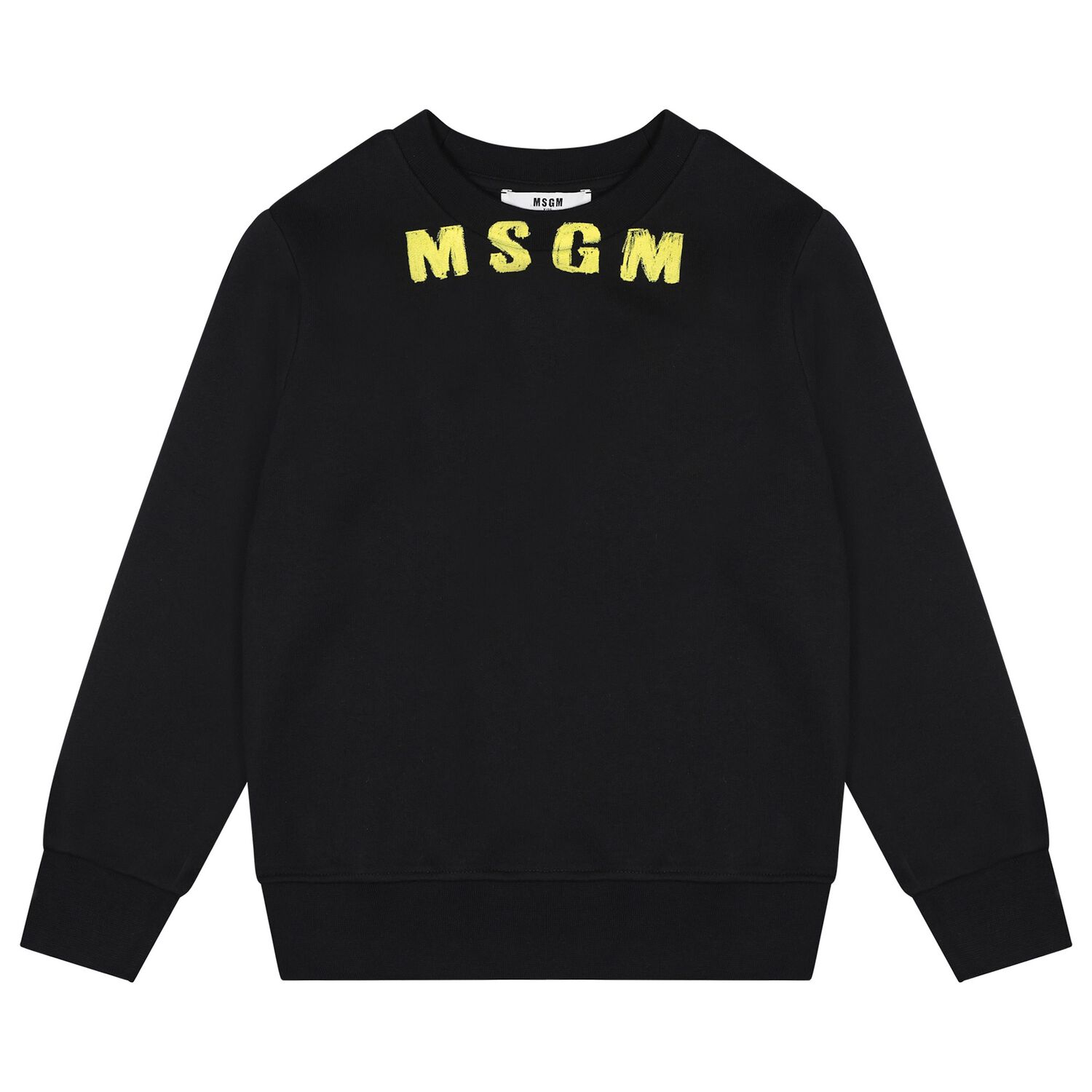 Black & Yellow Logo Sweatshirt, 1, hi-res