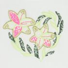 Girls White Floral T-Shirt, 1, hi-res