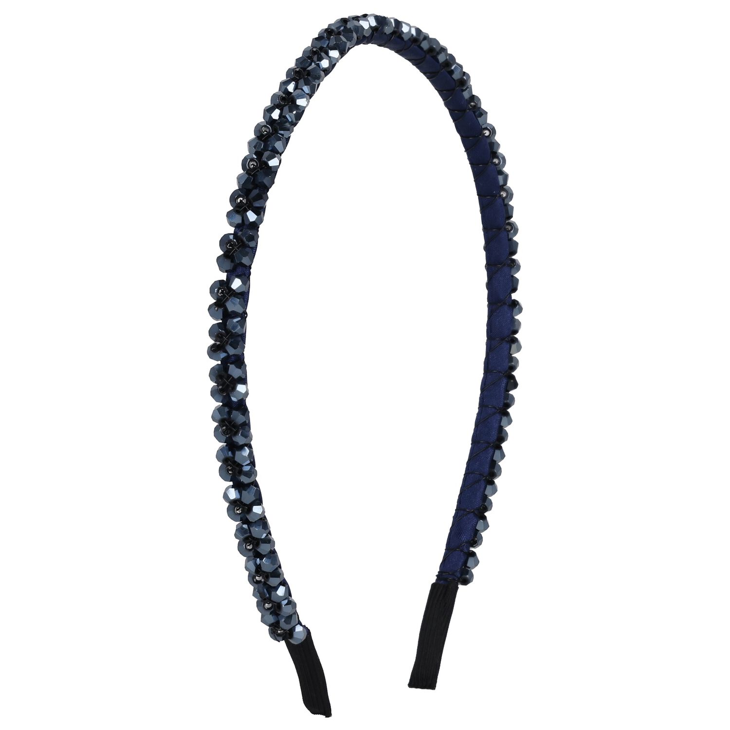 Girls Blue Diamante Headband, 4, hi-res image number null