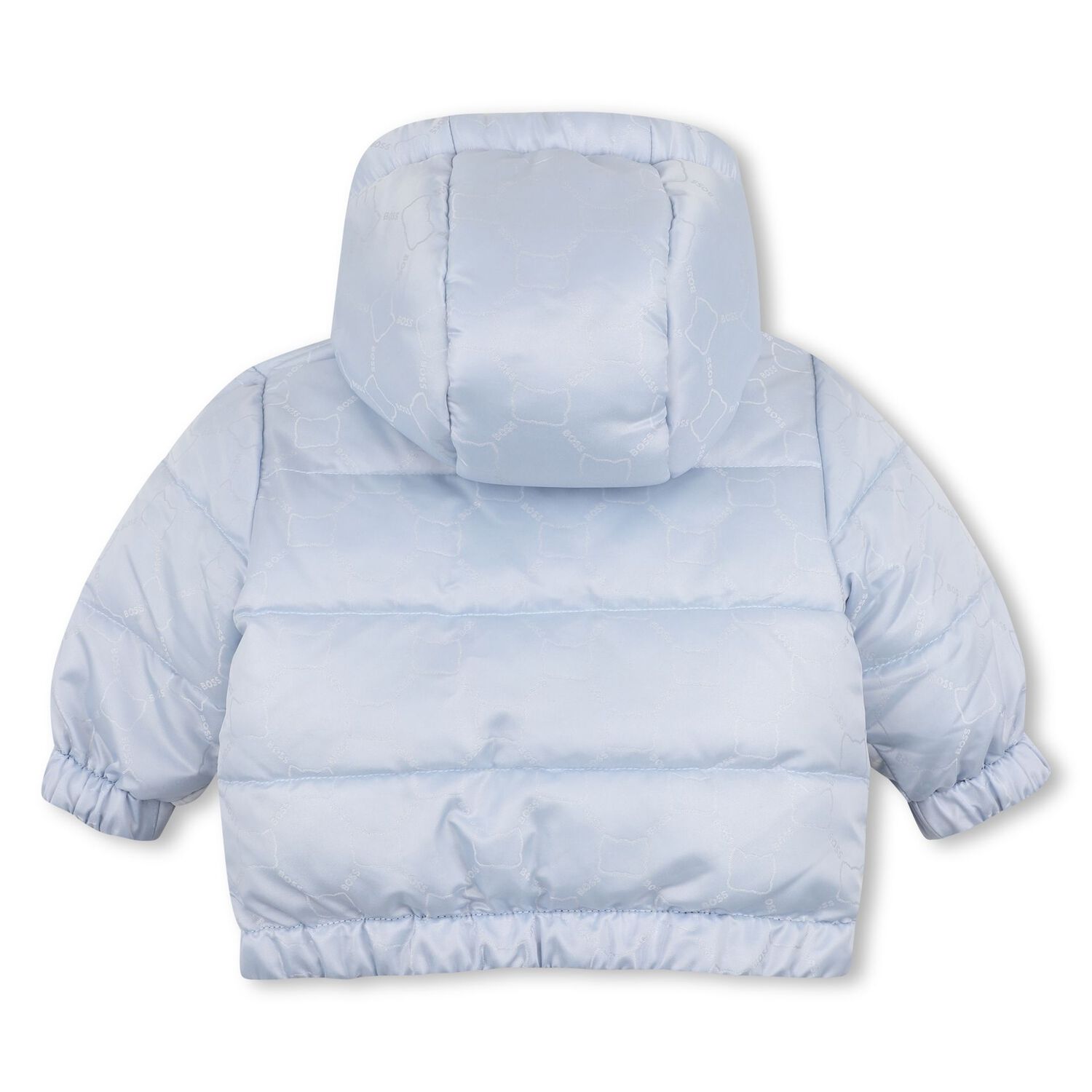 Baby Boys Navy & Blue Reversible Puffer Jacket, 1, hi-res