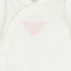  أطفال أفرول قطني باللون الوردي والأبيض  بالشعار للبنات, 3, hi-res