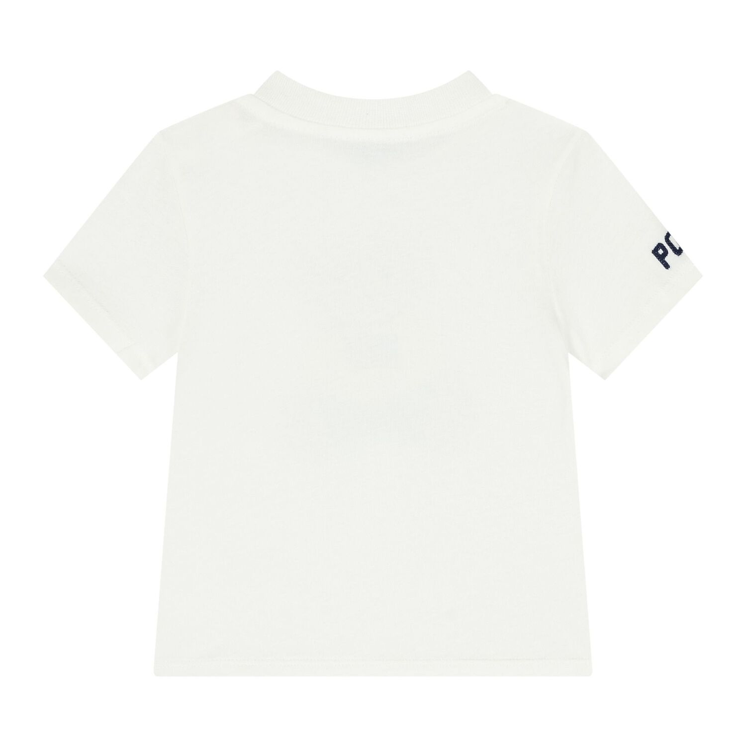 Baby Boys White Polo Bear T-Shirt, 1, hi-res
