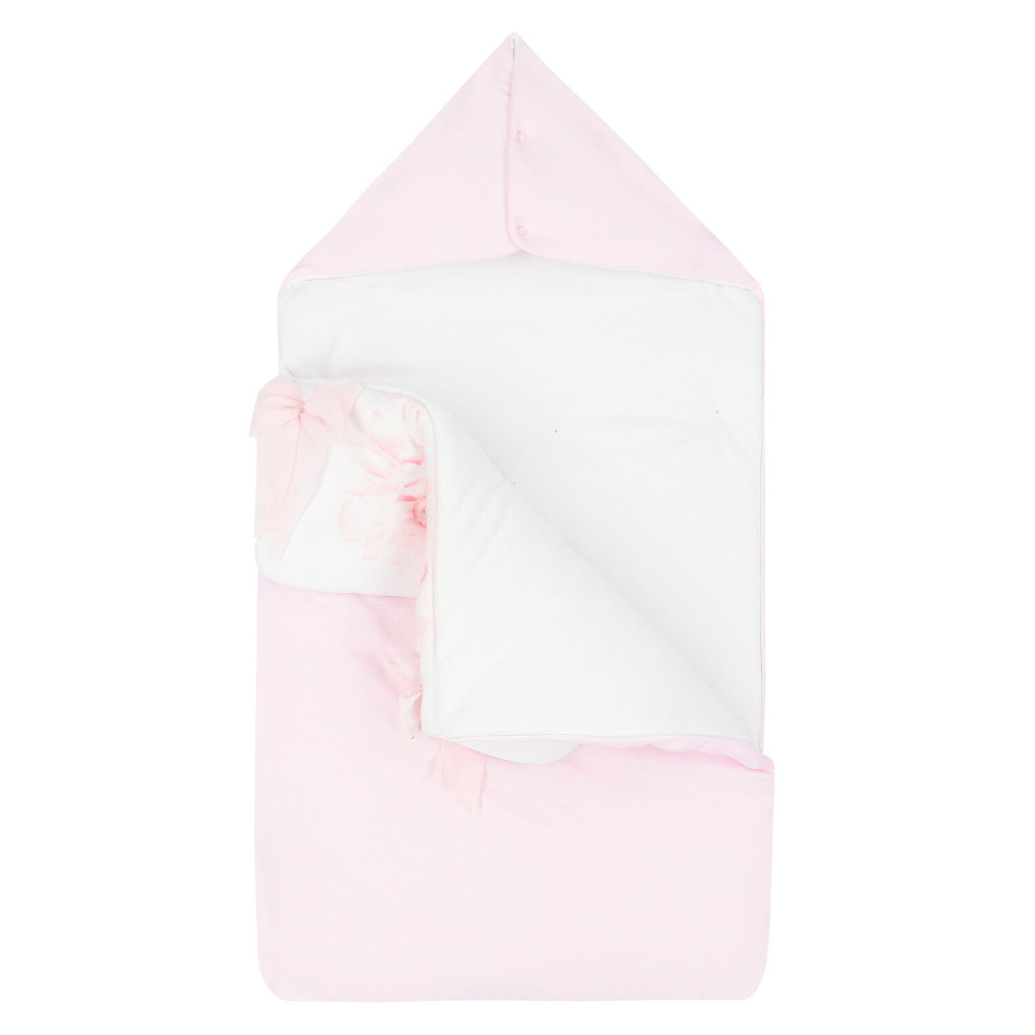 Baby Girls Pink & White Floral Nest, 1, hi-res