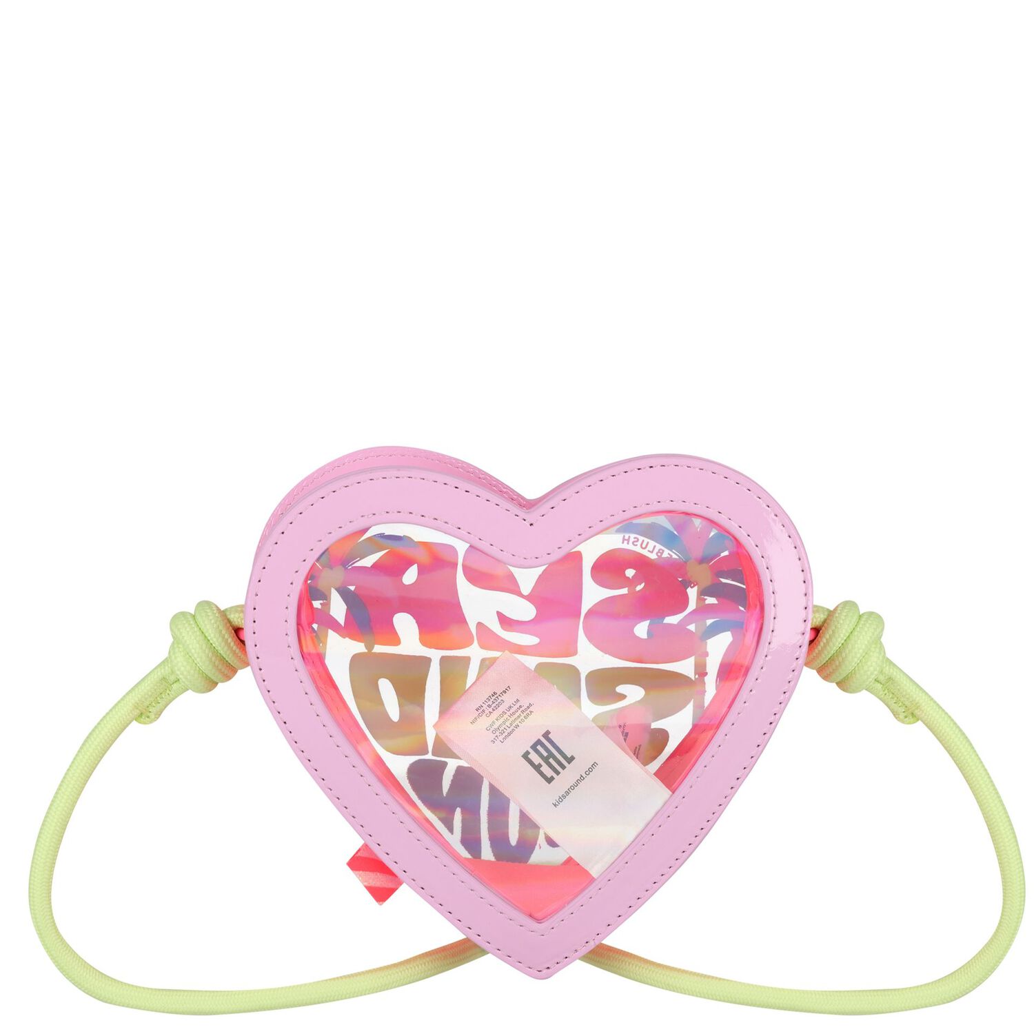 Girls Pink Heart Handbag, 1, hi-res