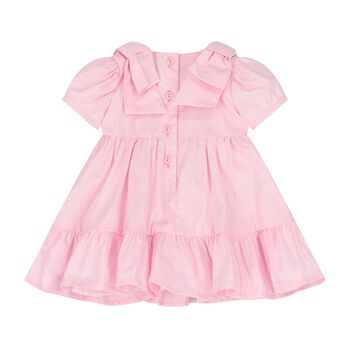 Baby Girls Pink Bow Dress