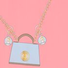 Girls Pink Logo Bag Dress, 3, hi-res