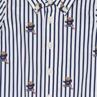 رومبير مخطط بطبعة   بولو بير  باللون الأبيض والأزرق للأولاد, 1, hi-res