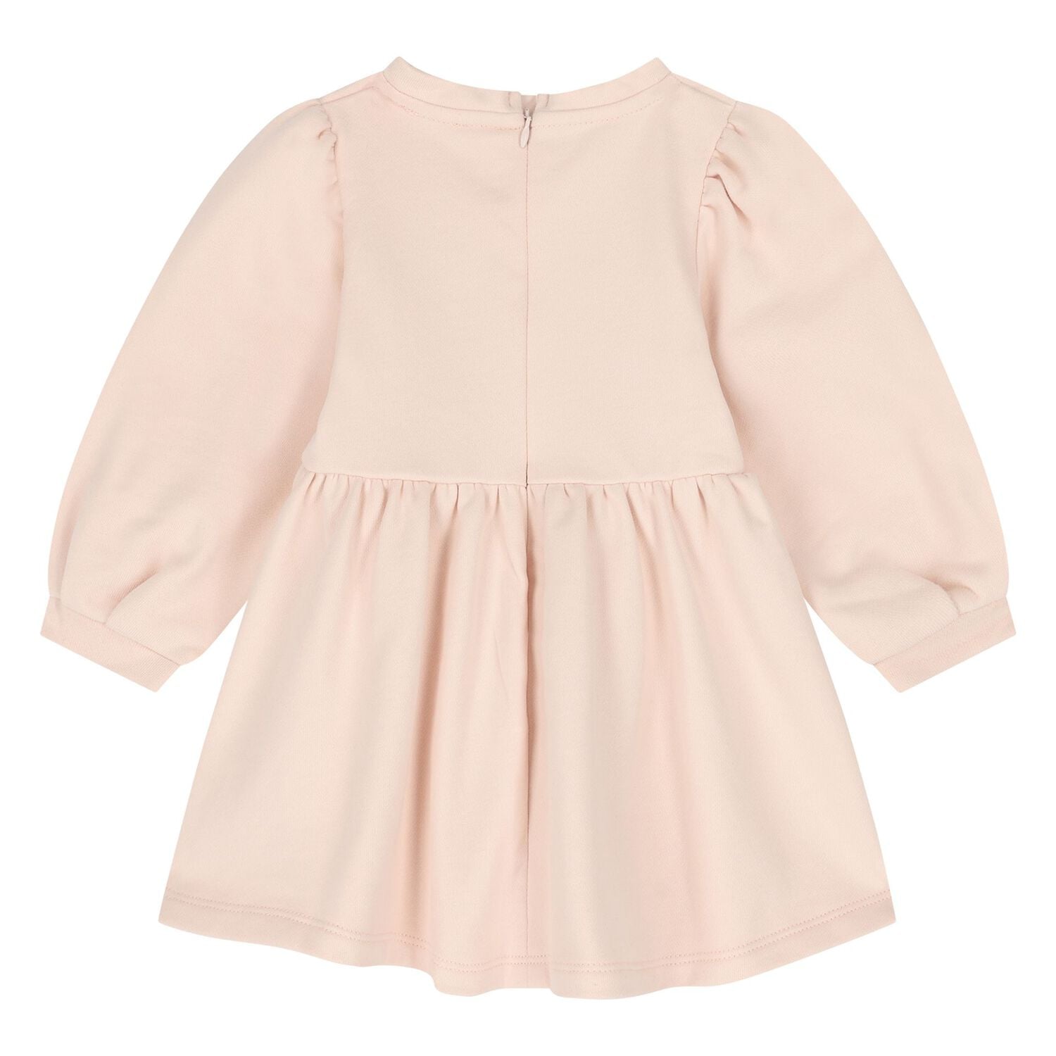 Younger Girls Pink Logo Dress, 1, hi-res