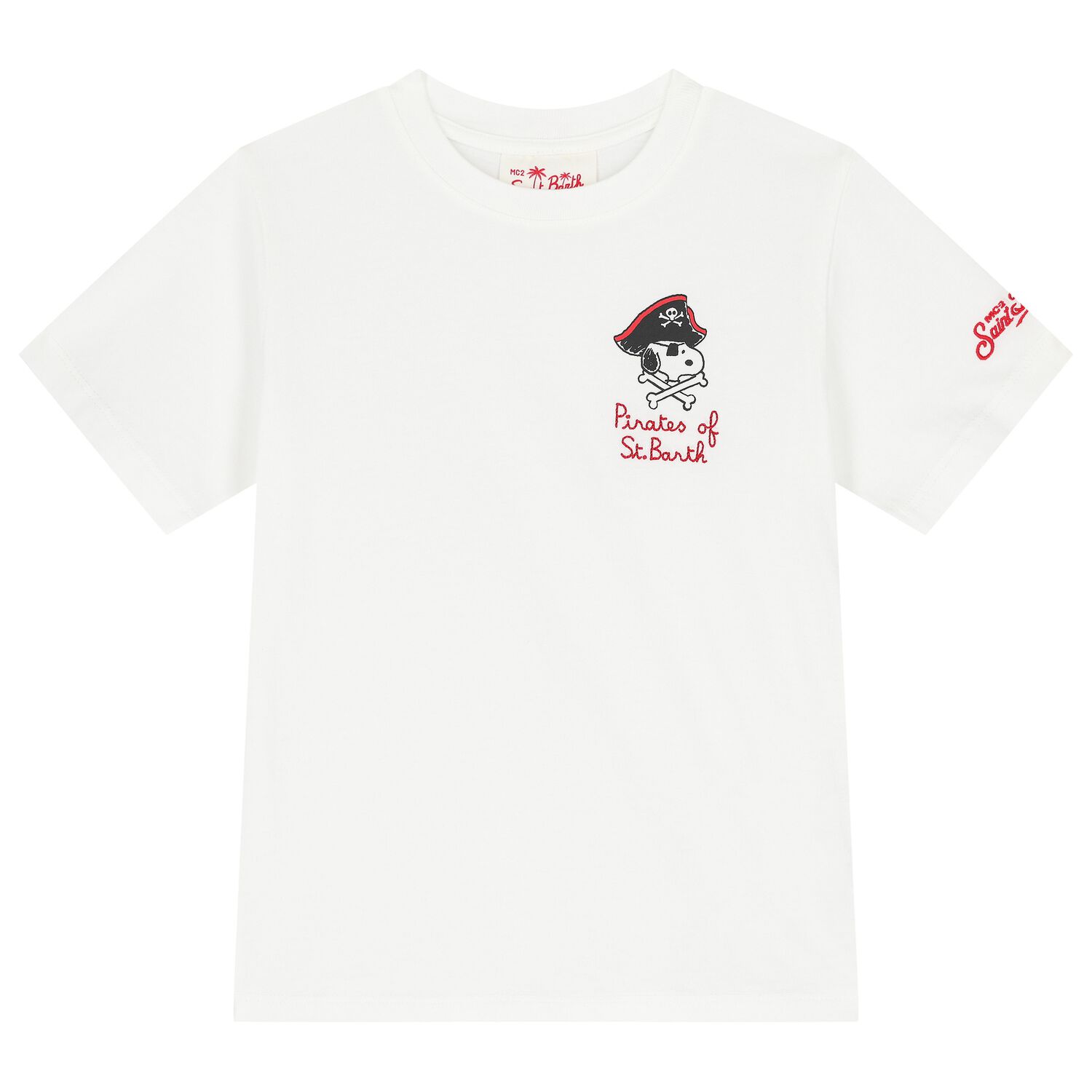 Boys White Pirates of St Barth Snoopy T-Shirt, 1, hi-res image number null
