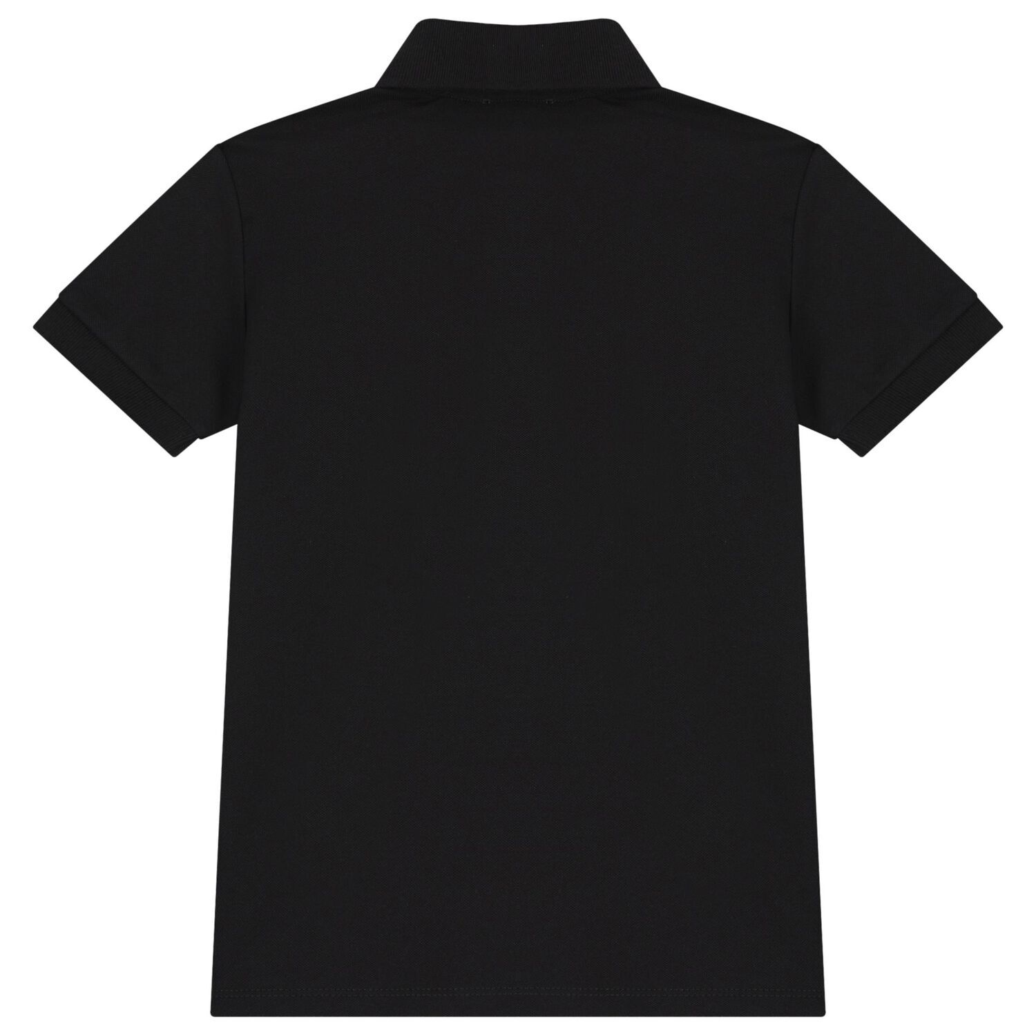 Boys Black Teddy Bear Polo Shirt, 1, hi-res image number null