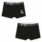 Boys Black Boxer Shorts (2-Pack), 1, hi-res