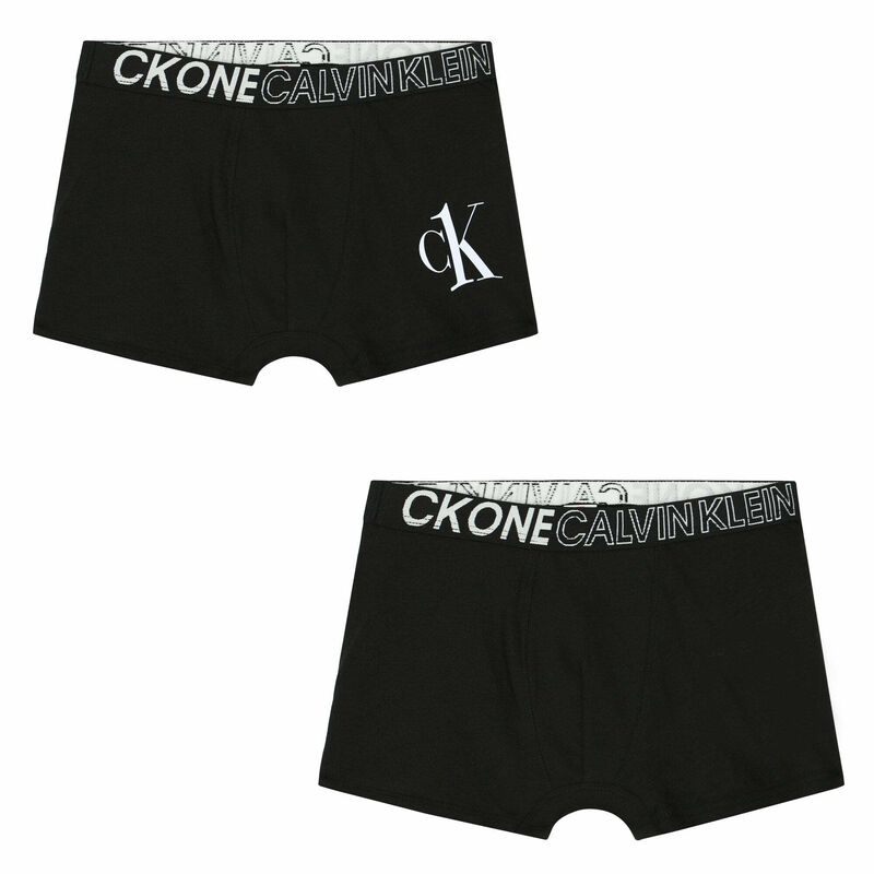 Calvin Klein Boys Black Boxer Shorts (2-Pack) | Junior Couture QA